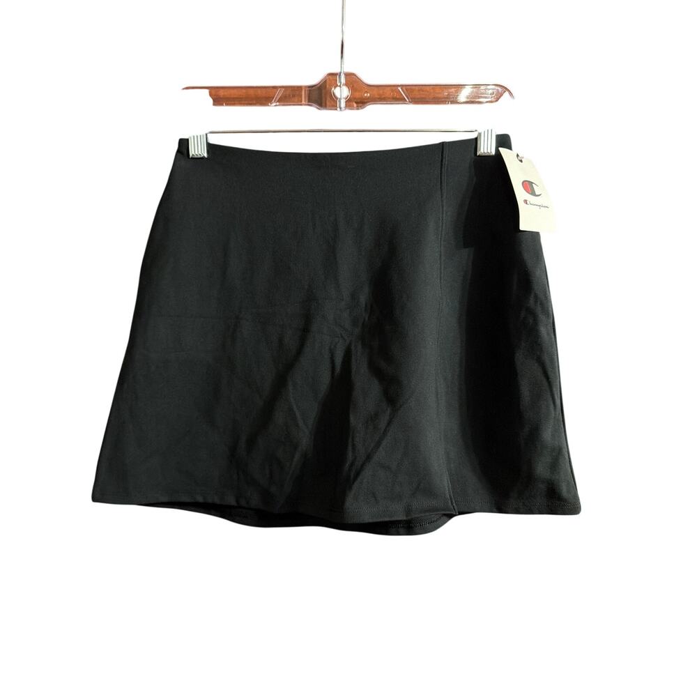 Champion Women's Soft Touch Skort Black Skirt w/ Bike Shorts Size Small SM S New